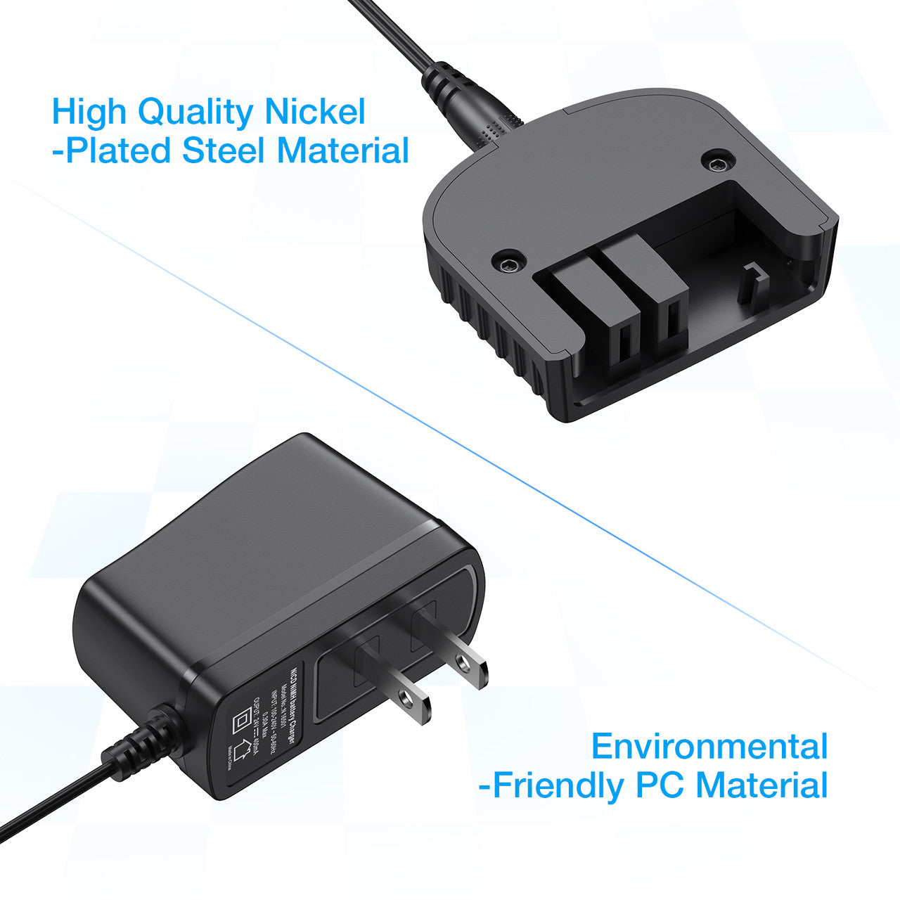 Battery Charger for Black Decker 9.6V 18V Battery Powerextra