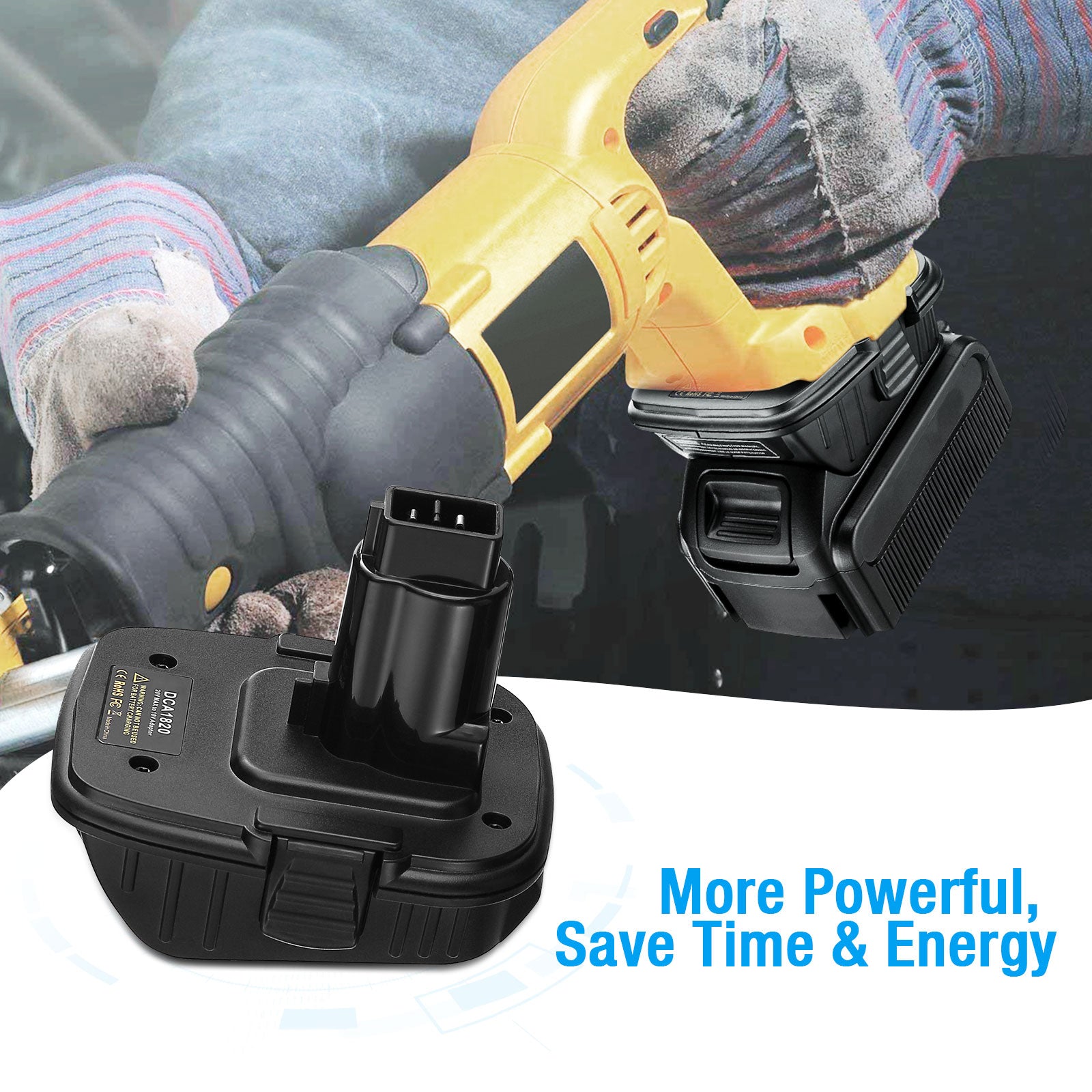 Dewalt 20V Battery Replacement and Battery Adapter | Powerextra