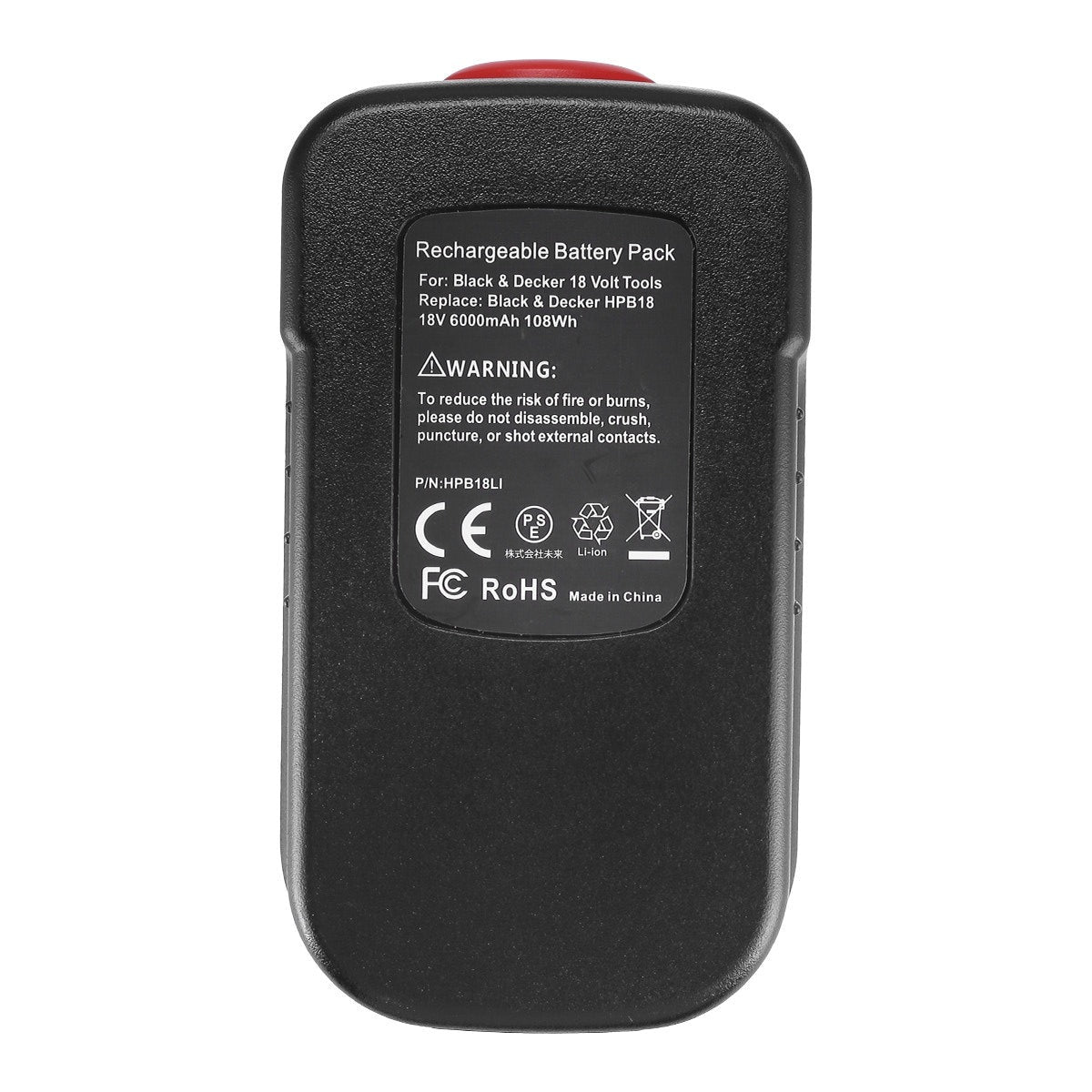 Black Decker 18Volt Lithium Battery Replacement 6.0Ah